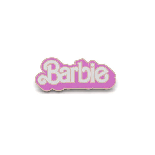Barbie Yazılı Mineli Pembe Kolye