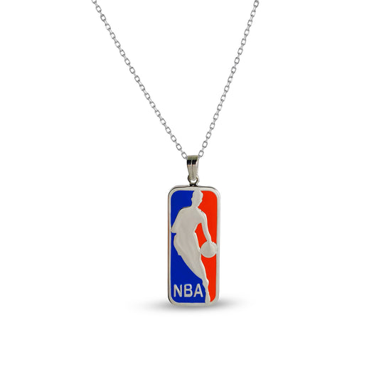 NBA Basketbol Ligi Logolu Madalyon Kolye